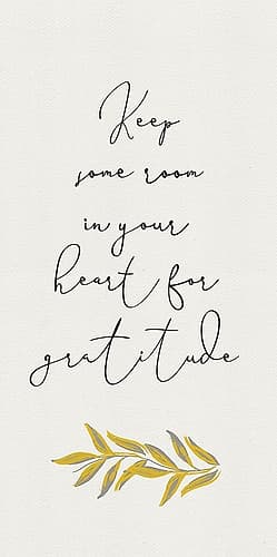 Botanical  Inspiration panel yellow gray II-Gratitude Inspirational Print