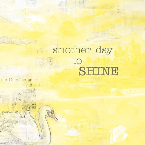 Textured  Sentiment yellow I Art Print