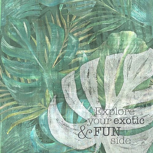 Textured  Sentiment tropic I Inspirational Print