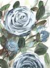 Farmhouse  Rose Blue II Art Print