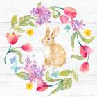 Hello  Easter Wreath Art Print