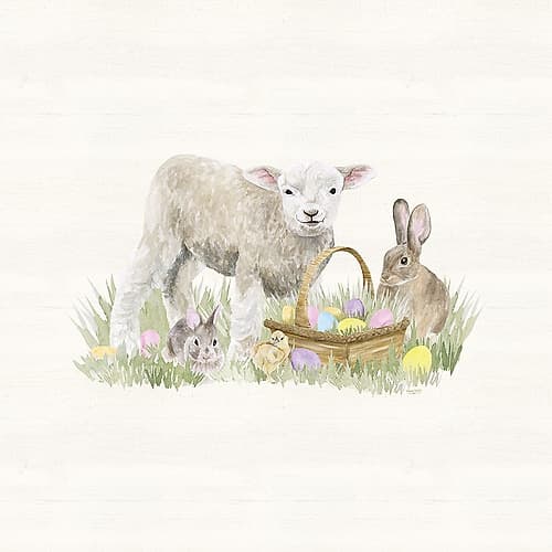 Farmhouse  Easter II Art Print