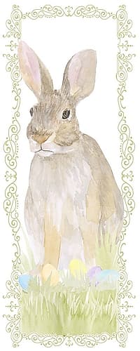 Vintage  Easter vertical II Art Print