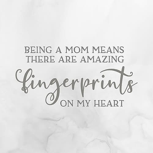 Mother  Sentiments III-Fingerprints Holidays Print