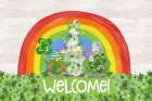 Luck  of the Gnomes landscape-Welcome Art Print