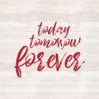 Valentines  sentiment V-Forever Art Print