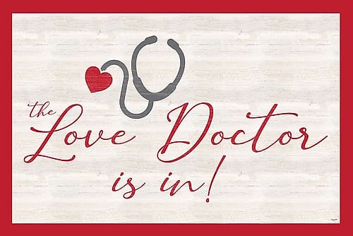 Valentines  landscape sentiment IV-Love Doctor Art Print
