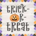 Sit a Spell Sentiment IV-Trick or Treat Art Print