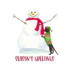 Dog Days of Christmas icon III-Seasons Greetings Art Print