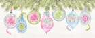 Vintage Christmas panel II Art Print