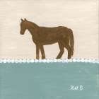 Out  to Pasture II-Brown Horse Art Print