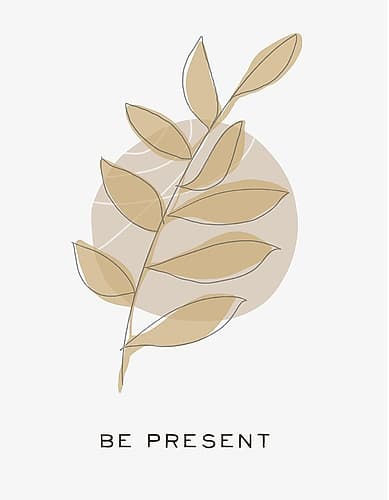 Zen Vibes II-Be Present Inspirational Print