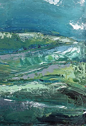 Blue Mountainscape II Landscape Print