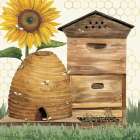 Honey Bees And Flowers Please IX Art Print