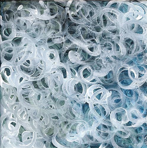 Ocean Swirls Art Print by Marcy Chapman