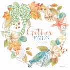 Harvest by the Sea sentiment III-Gather Art Print