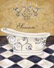 Elegant Bath I Bathroom Art Print