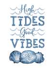 Deep  Blue Sea X on White Art Print