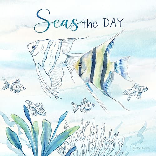 Great Blue Sea XX Art Print