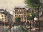 Bistro Stroll Art Print