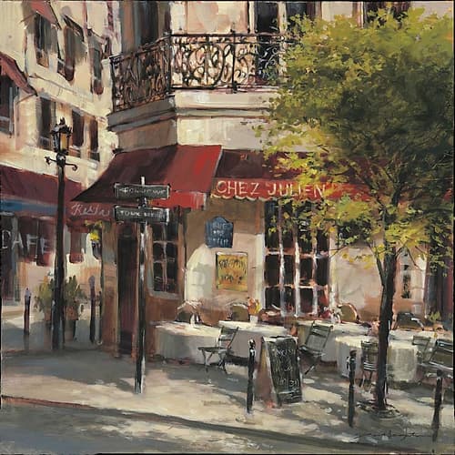 Corner Cafe Art Print