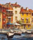 Mediterranean Waterfront II Art Print