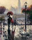 Romantic Embrace Art Print