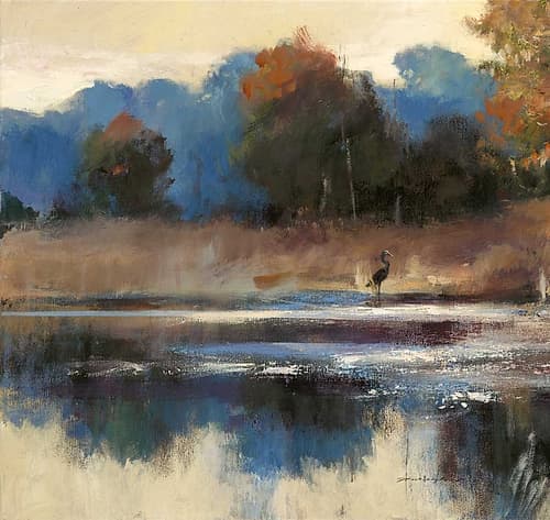 Heron Landscape 1 Toile murale reproduction