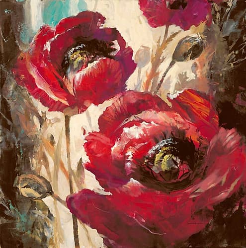 Dramatic Poppy Art Print