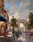 Arc De Triomphe Avenue Art Print