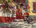 Country Courtyard Art Print