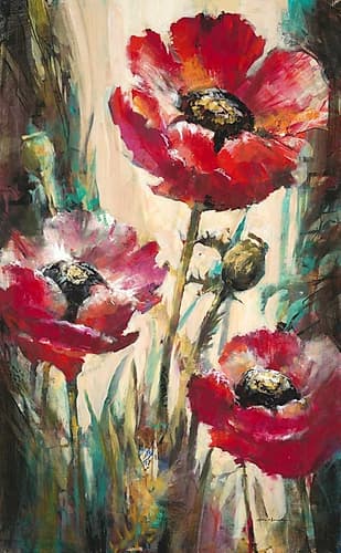Impulsive Poppies Art Print