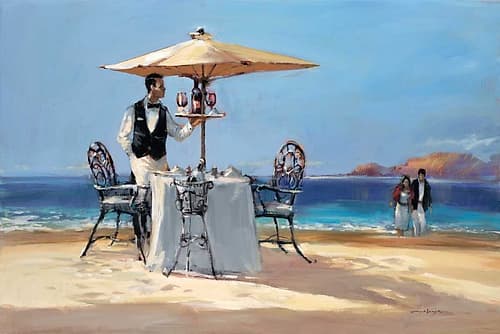 On The Beach Coastal Print