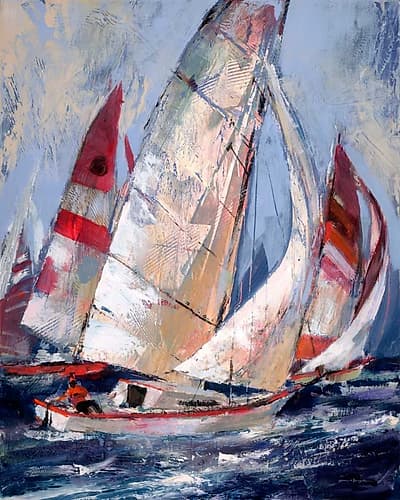 Open Sails I Coastal Print