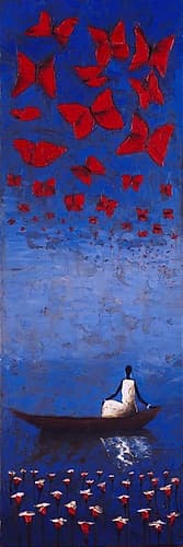 Cerulean Passage Art Print by Michel Rauscher