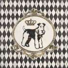 Harlequin Schnauzer Art Print