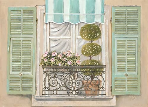 French Shutters 1 Art Print