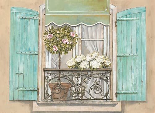 French Shutters 2 Art Print by Stefania Ferri