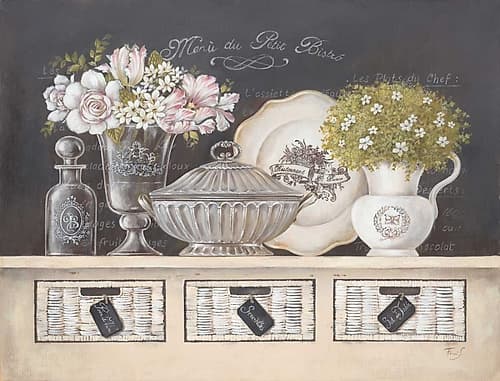 Petit Bistro Art Print by Stefania Ferri