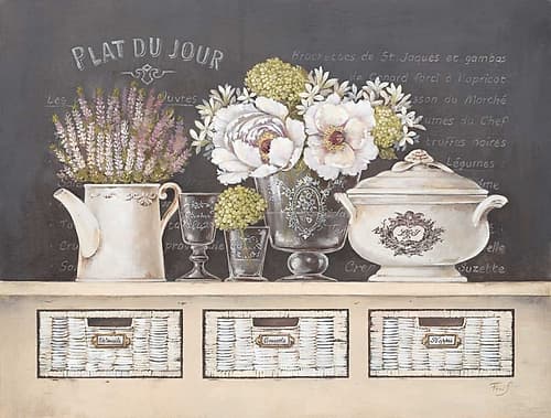 Plat Du Jour Art Print by Stefania Ferri