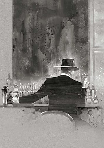 Cigar Bar Study Art Print by Brent Lynch