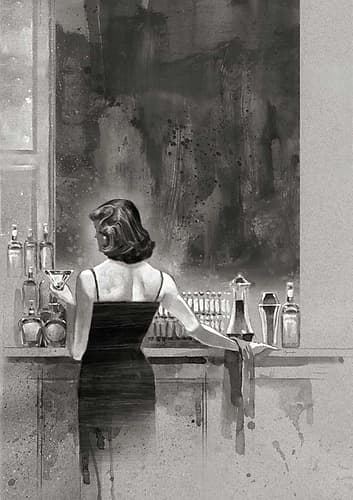 Evening Lounge Study Art Print