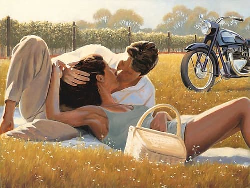 Picnic Snapshot Figuratif reproduction