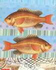 Double Fish Flourish Art Print