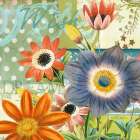 Polka dot Poppy Art Print