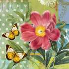 Polka dot Peony Art Print