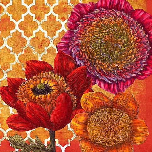 Lattice Garden 1 Art Print