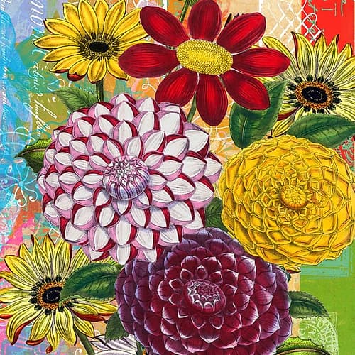 Vibrant Florals Art Print