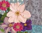 Polka Dot Bouquet 1 Art Print