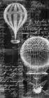 Balloon Tandem Black & White Print